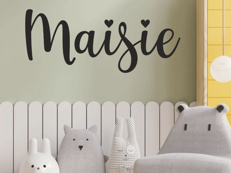 Adhesive Decal With Name