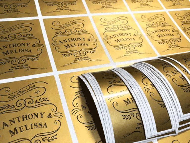 Shiny Gold Stickers