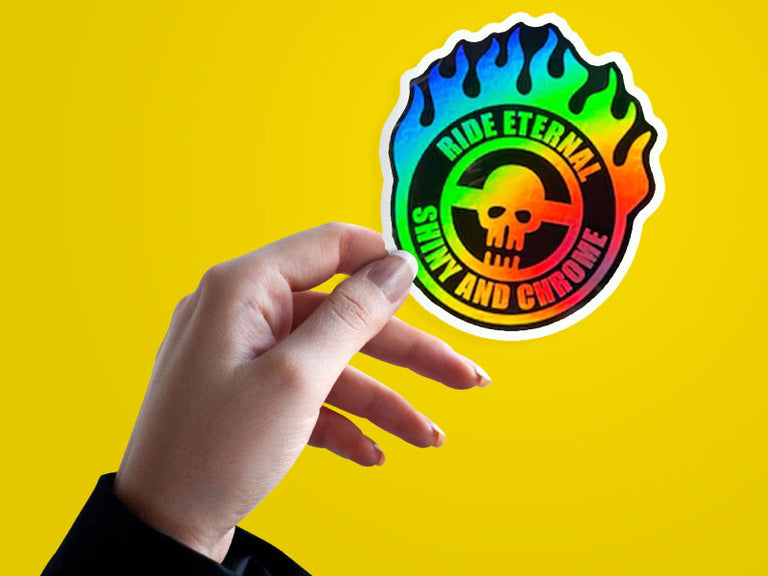 Shiny Chrome Stickers