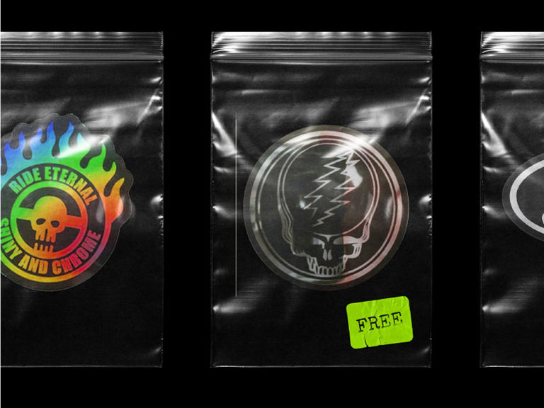 Shiny Chrome Stickers