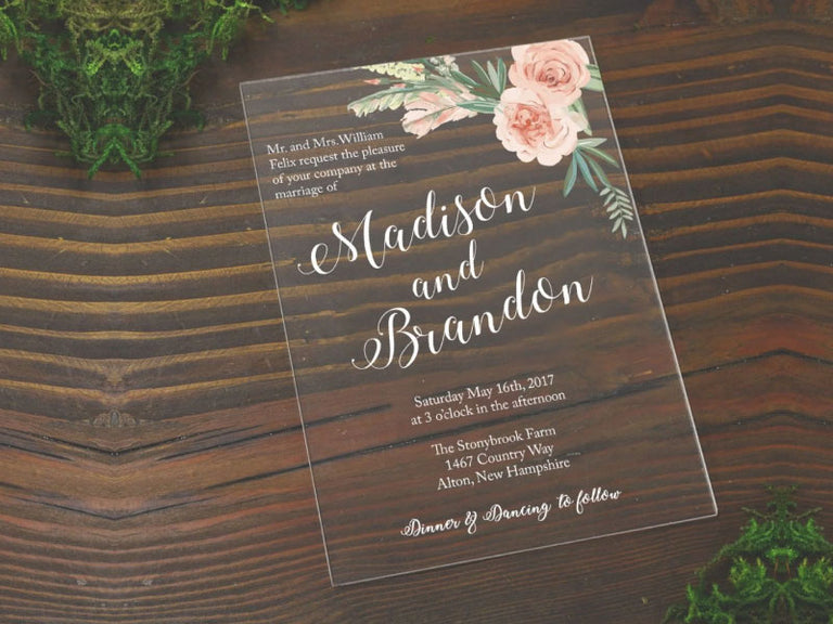 Acrylic Invitations