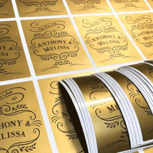 Shiny Gold Stickers