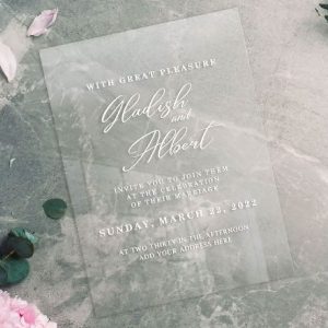 Acrylic Invitations